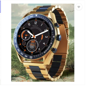 Boult Mirage 1.39" Screen, BT Calling, Working Crown, Zinc Alloy Frame, 500 Nits, SpO2 Smartwatch  (Amber Blue Strap, Free Size)