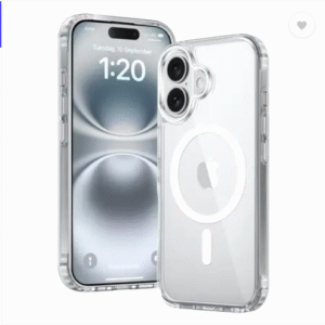 Enflamo Back Cover for Apple iPhone 16  (Transparent, Magsafe, Silicon, Pack of: 1)